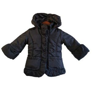 COPY -  Hooded Toddler Girls Puffer Jacket Black Size 2T